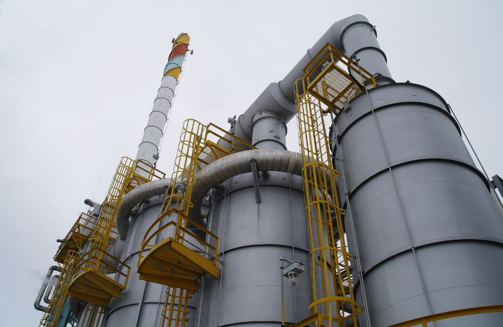 chemical manufacturing plant outdoors